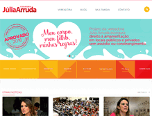 Tablet Screenshot of juliaarruda.com.br